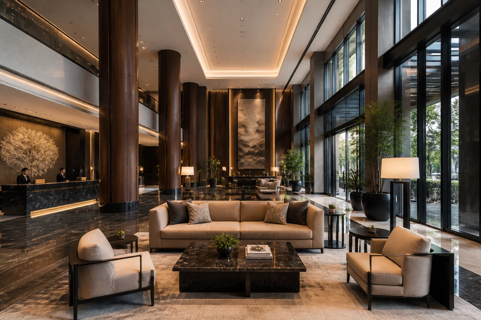 Hilton Garden Inn Dubuque Downtown Lobby